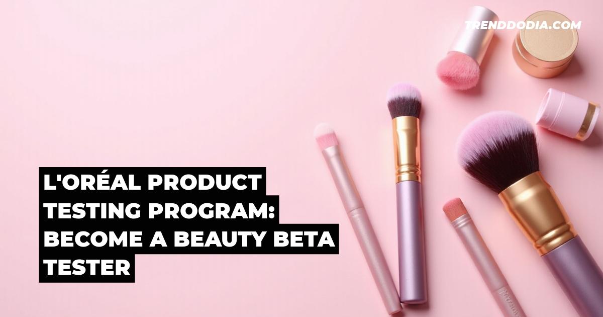 L’Oréal Product Testing Program: Become a Beauty Beta Tester