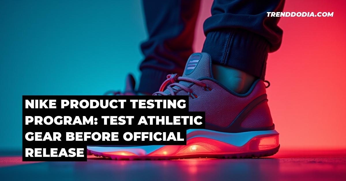 Nike Product Testing Program: Test Athletic Gear Before Official Release